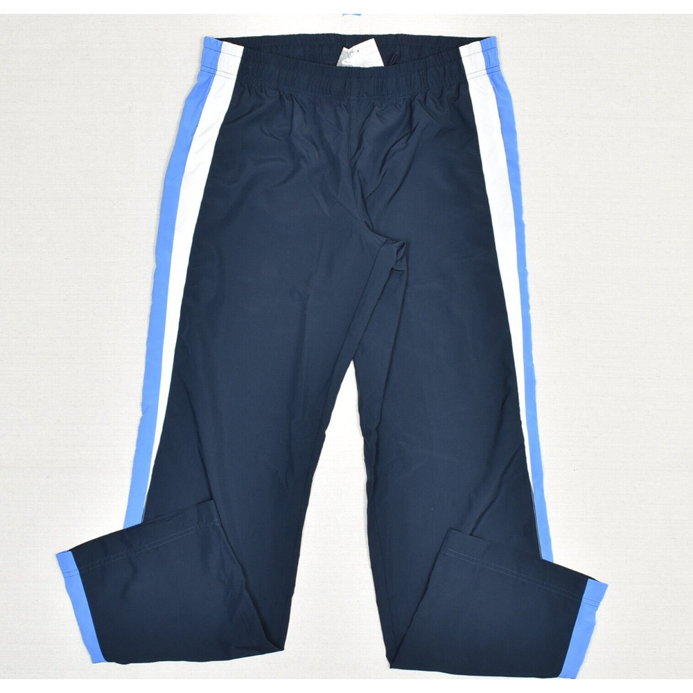 Nike Women Polyester Blue Straight Size L Windbreaker Pants Pockets